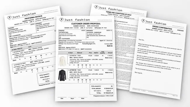 Proposal, proforma and confirmation